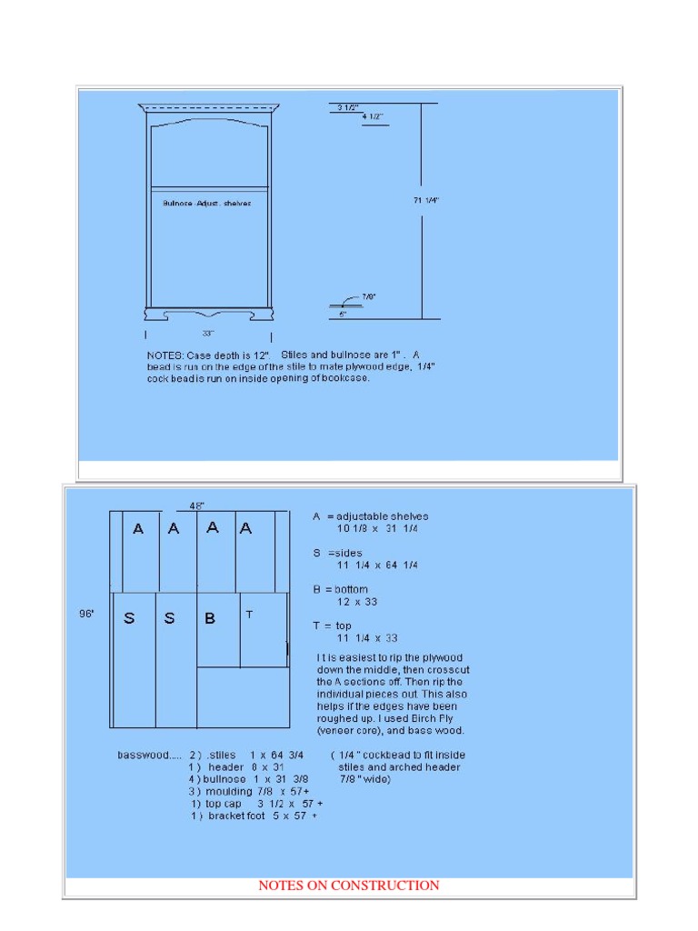 Bookcase Construction Techniques Guide | PDF