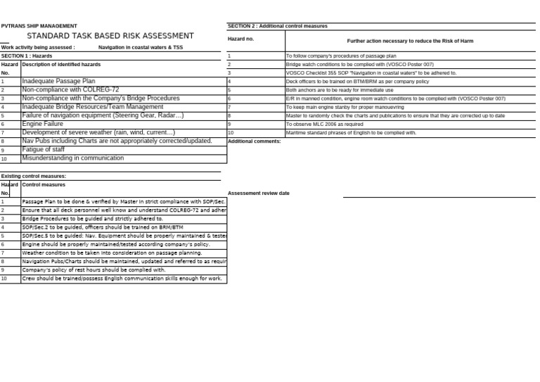 Coastal Navigation Risk Assessment Guide | PDF | Navigation ...