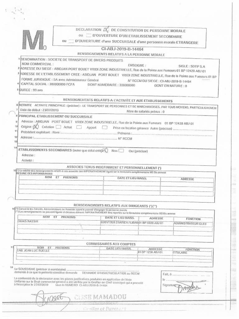 RCCM Et Dfe SDTP | PDF
