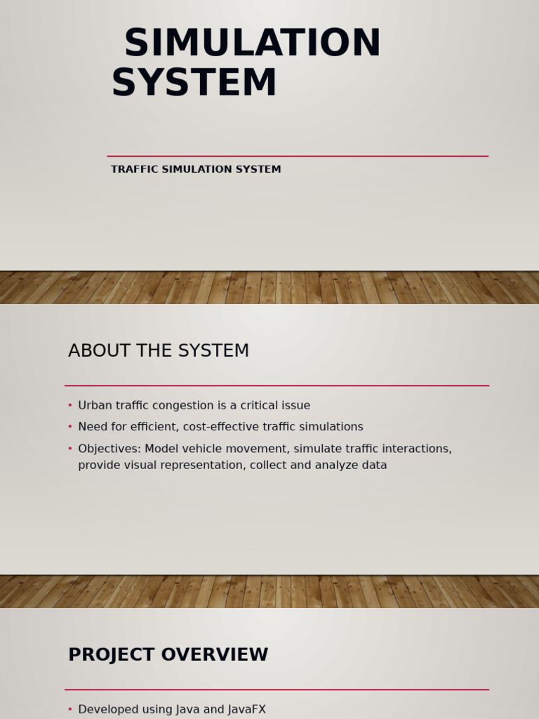 Urban Traffic Simulation System Overview | PDF | Technology & Engineering
