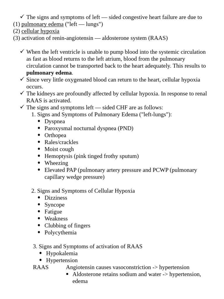 Left Sided Congestive Heart Failure In Dogs Pathophysiology And Diagnosis
