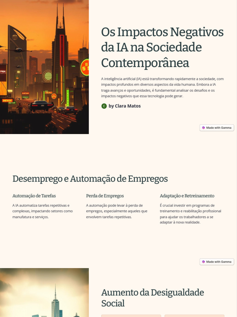 Impactos Negativos da IA na Sociedade | PDF | Inteligência artificial ...