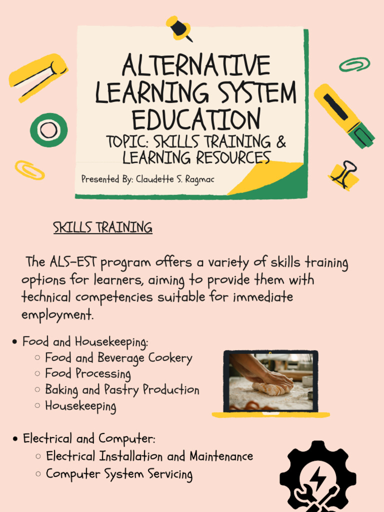 Skills Training in ALS-EST Program | PDF | Schools | Learning