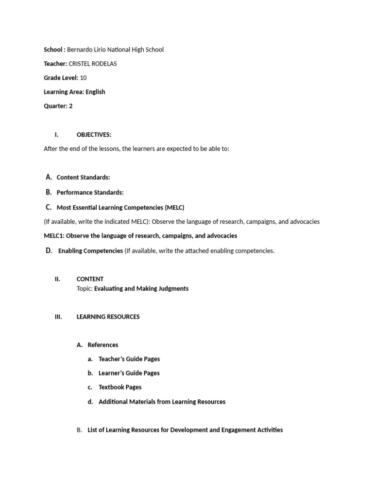 Observe the language of research campaigns pdf judgment law