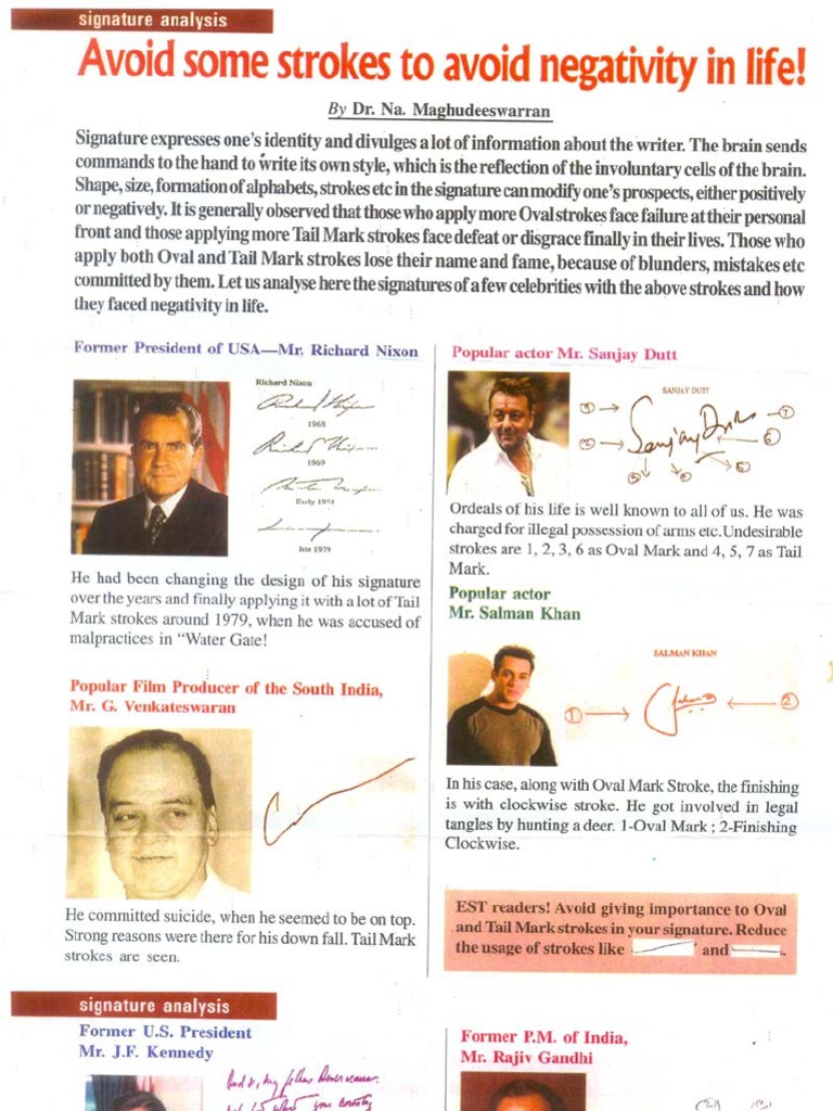 Signature Analysis Pdf