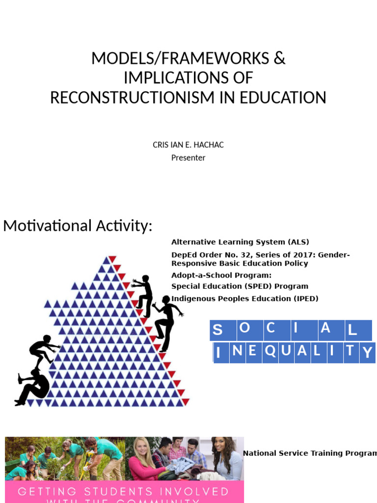 Reconstructionism Models and Framework | PDF | Learning | Behavior ...