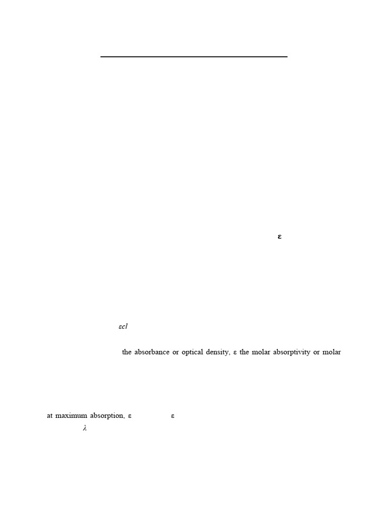 Ultraviolet and Visible Spectroscopy Guide | PDF | Ultraviolet–Visible ...