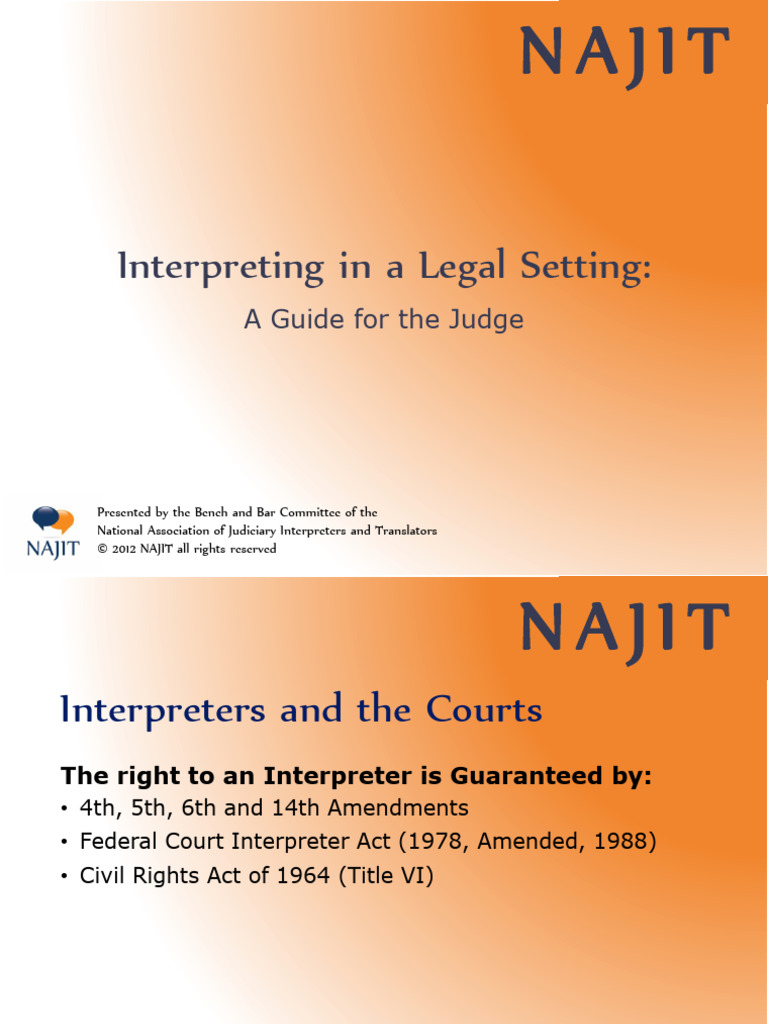 Judges - Guide To Leveraging Interpreters and Translators Bench ...