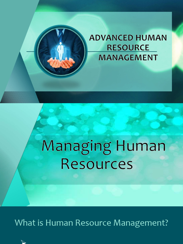 Understanding Human Resource Management | PDF | Human Resource ...
