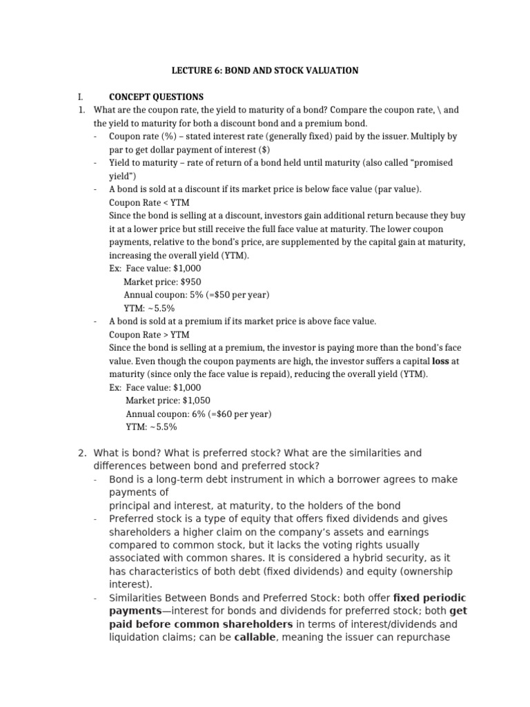 exercise-lecture-6-bond-and-stock-valuation-sv-pdf-bonds-finance