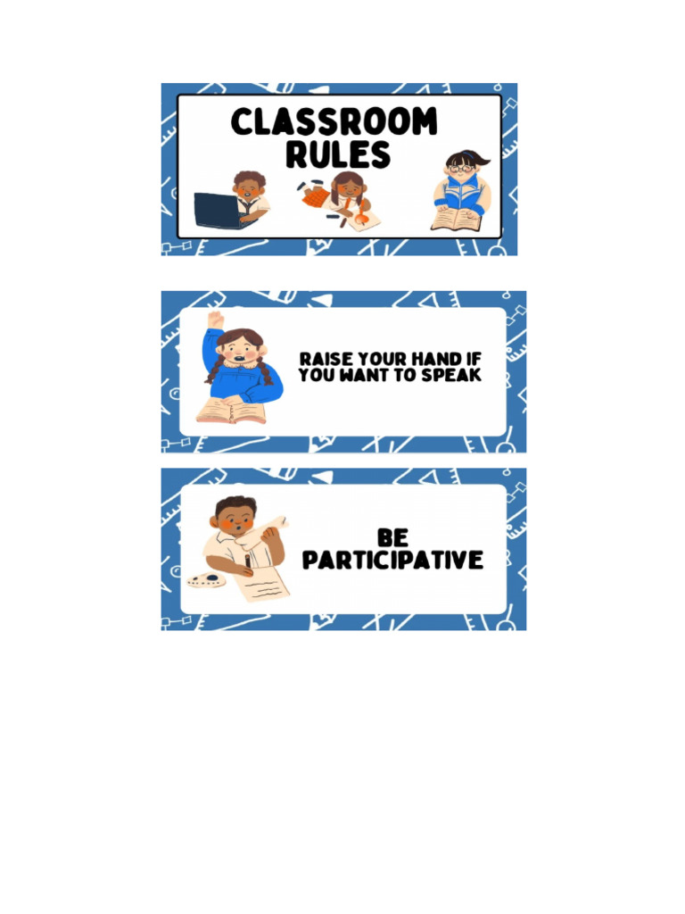 Classroom Rules | PDF