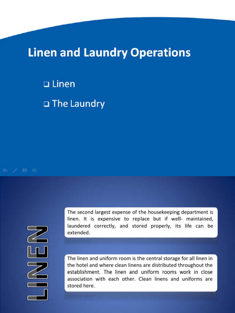 Linen Quality and Laundry Phases | PDF