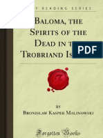 Baloma the Spirits of the Dead in the Trobriand Islands - 9781605069685