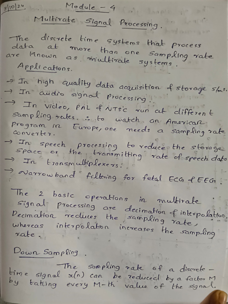 DSP Module 4 | PDF