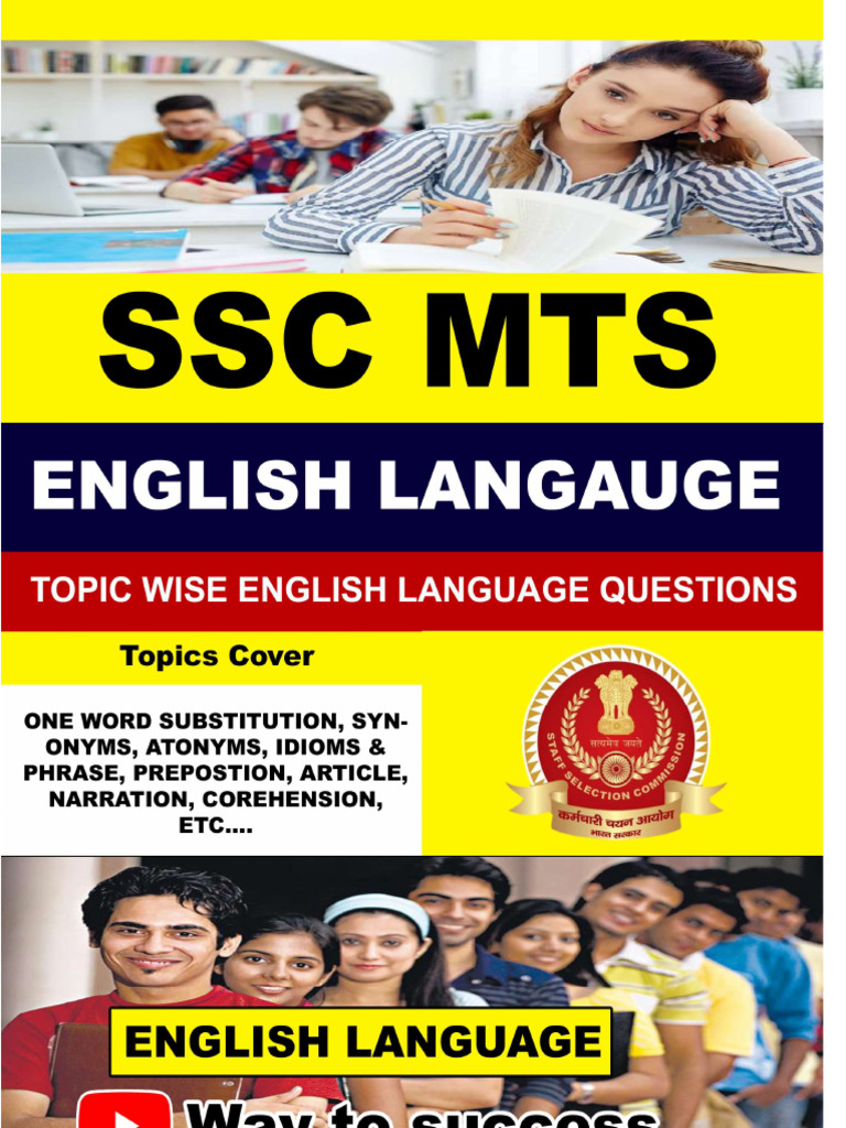 SSC MTS English Vocabulary Guide 2024 | PDF