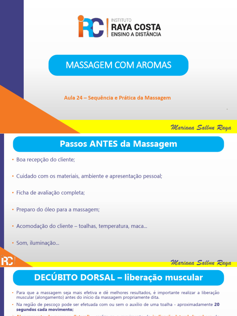 Guia Completo de Massagem Aromática | PDF | Anatomia humana | Sistema ...