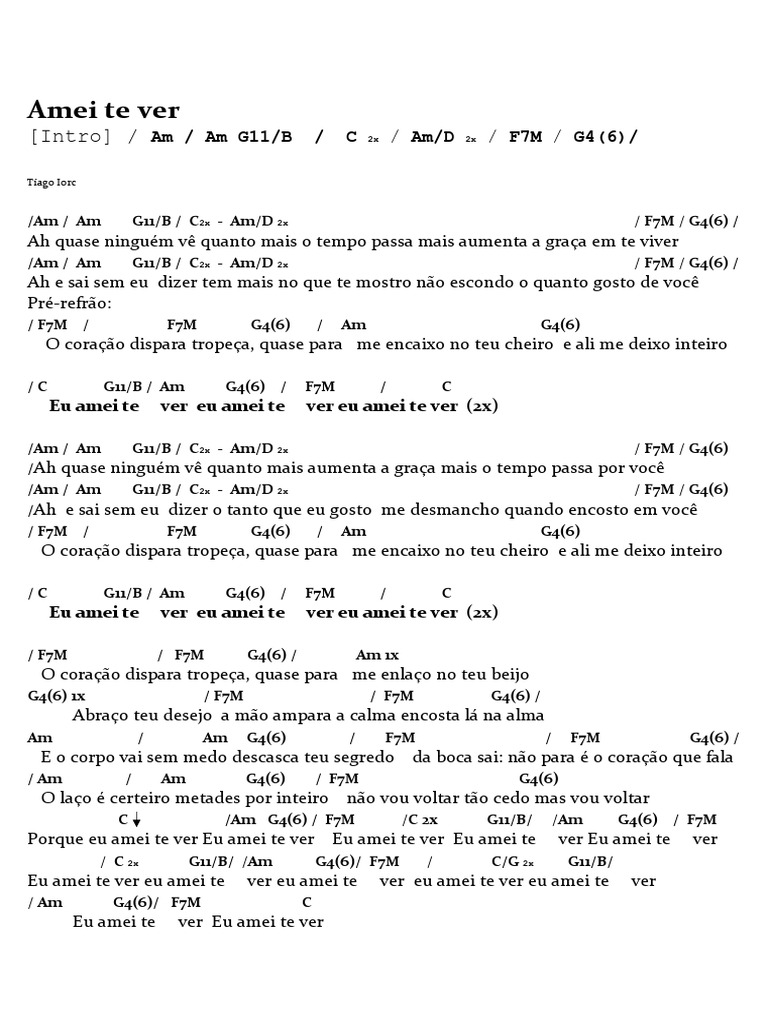 Letra da Música 