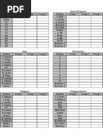 Football Defensive Stat Sheet | PDF