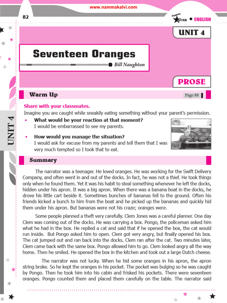 Namma Kalvi 9th English Guide Unit 4 220973 | PDF | Linguistics | Grammar