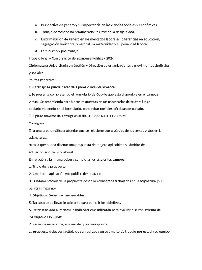 Propuestas para la Igualdad de Género en el Trabajo | PDF | Business ...