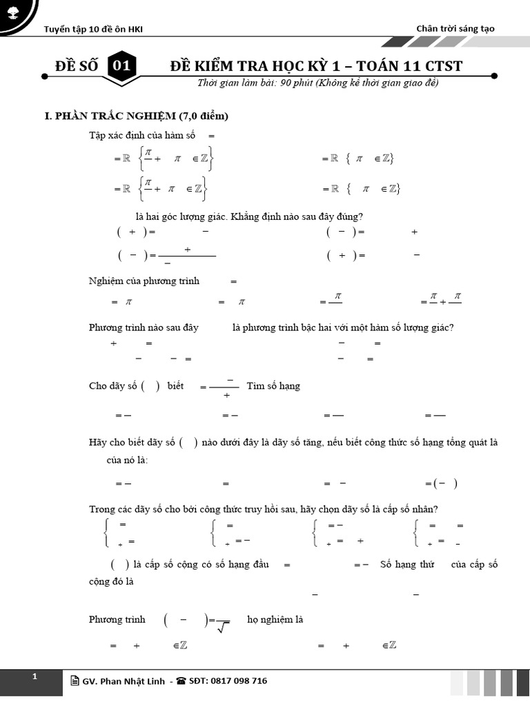 đề ktra 1 | PDF