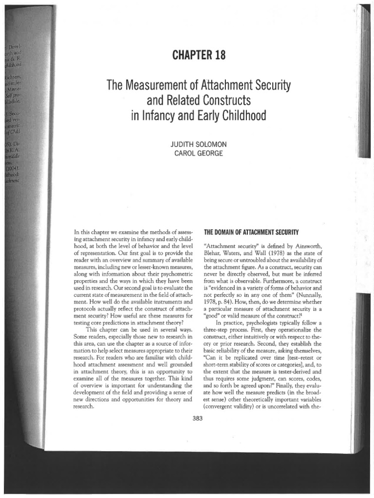 Solomon and George Measurement in Childhood | PDF
