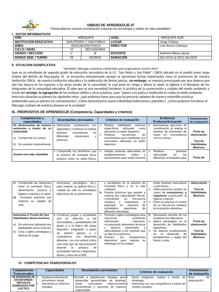 7 Eda Primero | PDF | Aprendizaje | Evaluación