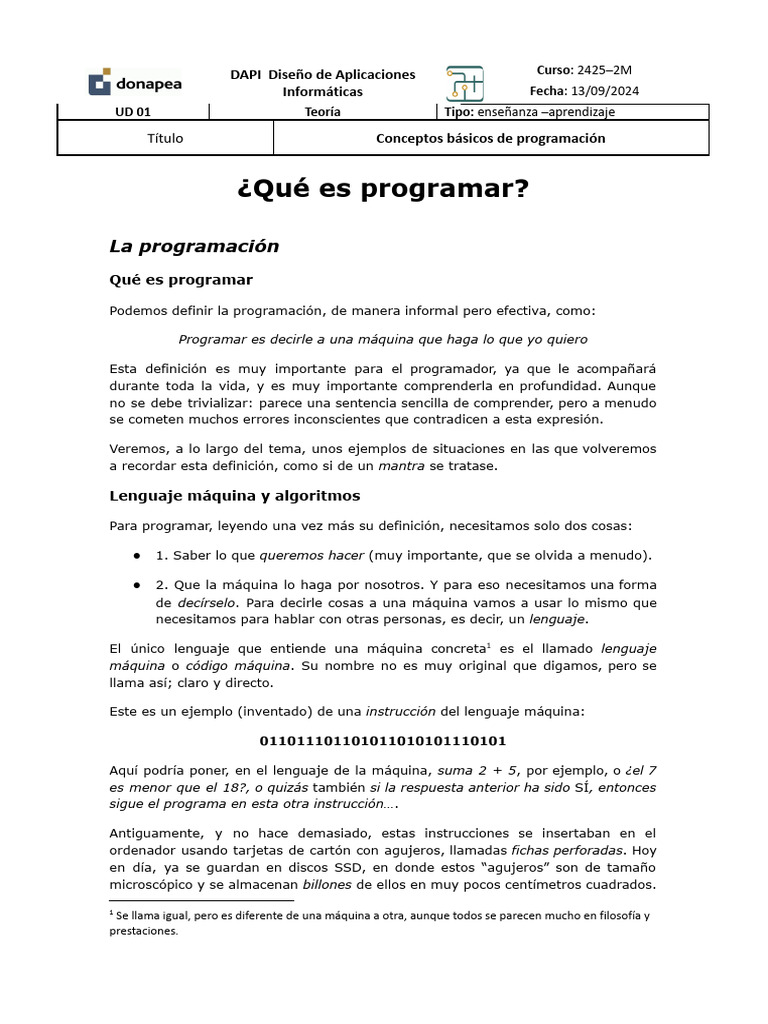 Introducción a la Programación y Algoritmos | PDF | Lenguaje de ...