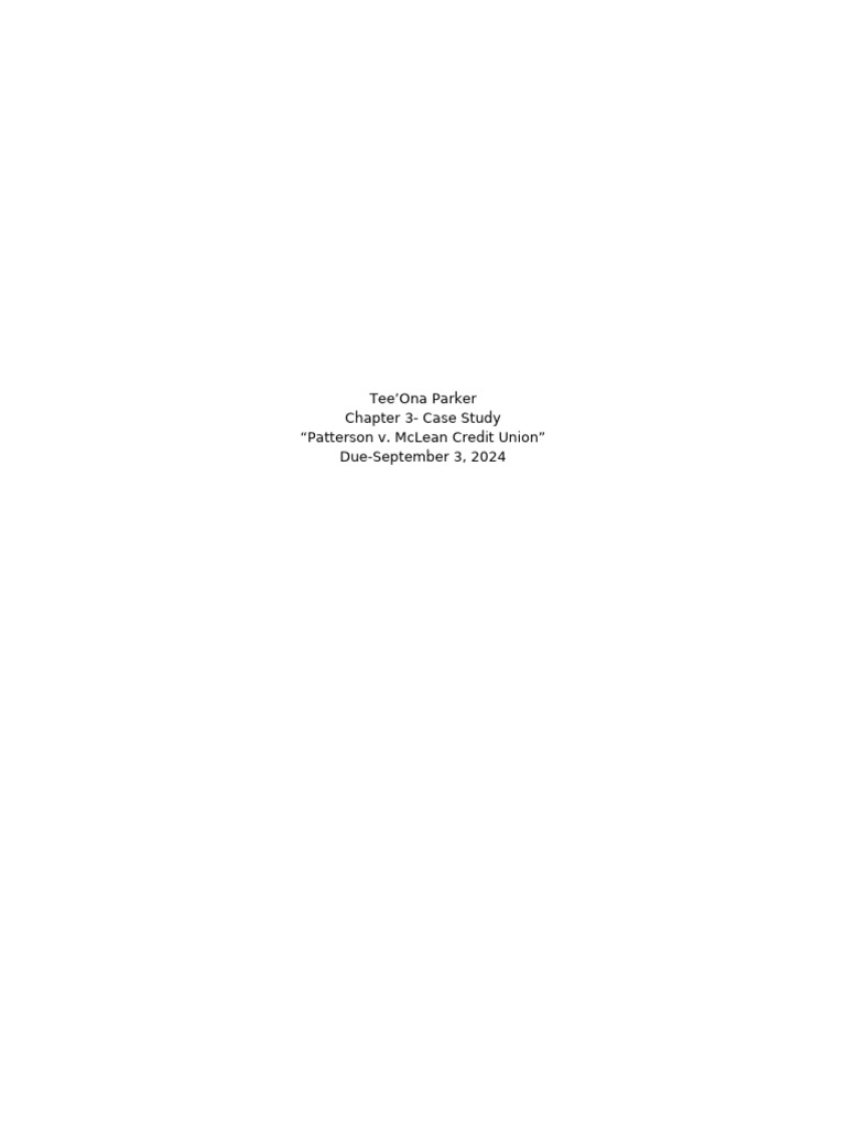 Chapter 9 Case Study 1 | PDF | Law