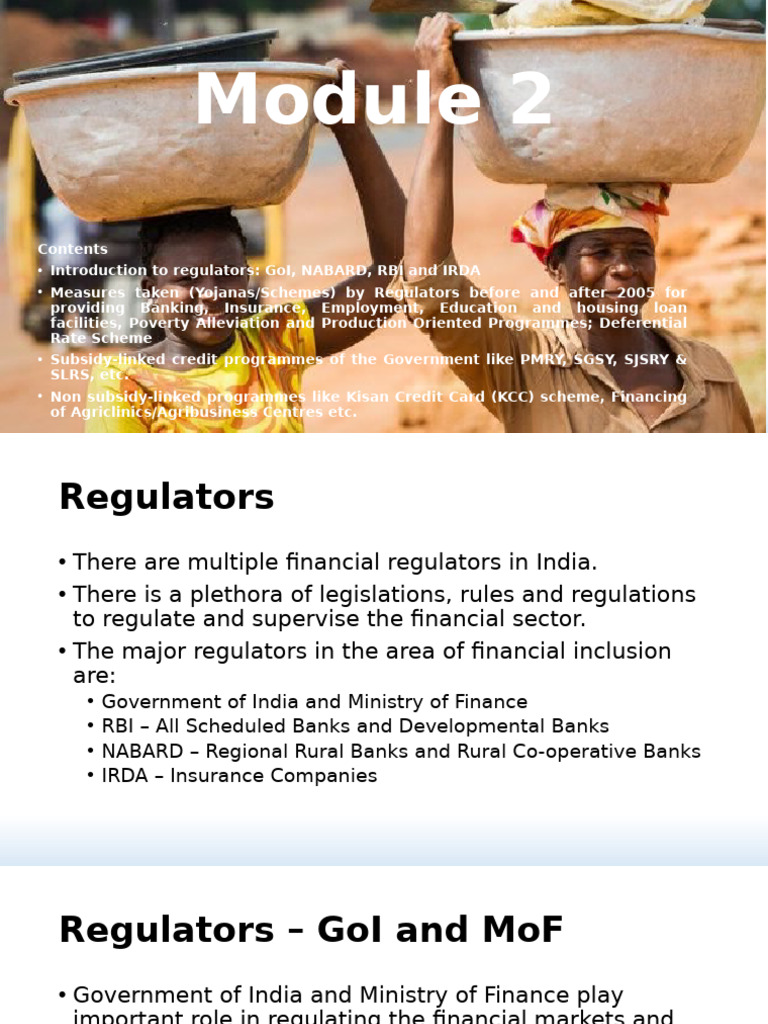 Overview of India's Financial Regulators | PDF | Reserve Bank Of India ...