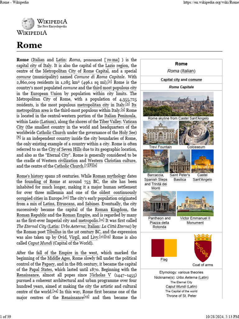Rome | PDF | Rome | Julius Caesar