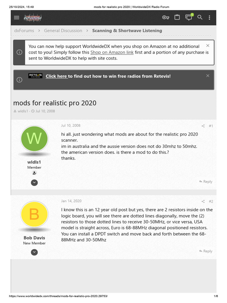 Mods For Realistic Pro 2020 - WorldwideDX Radio Forum | PDF | Random ...