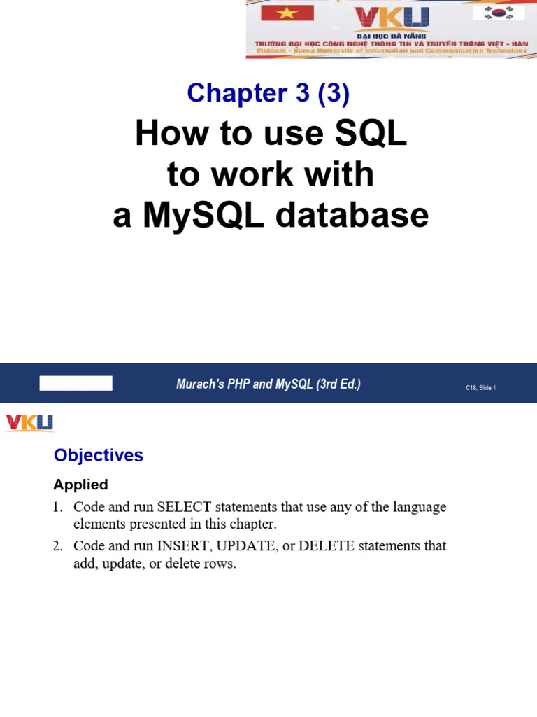 Chapter 03-9-How To Using SQL To Work With A MySQL Database | PDF ...
