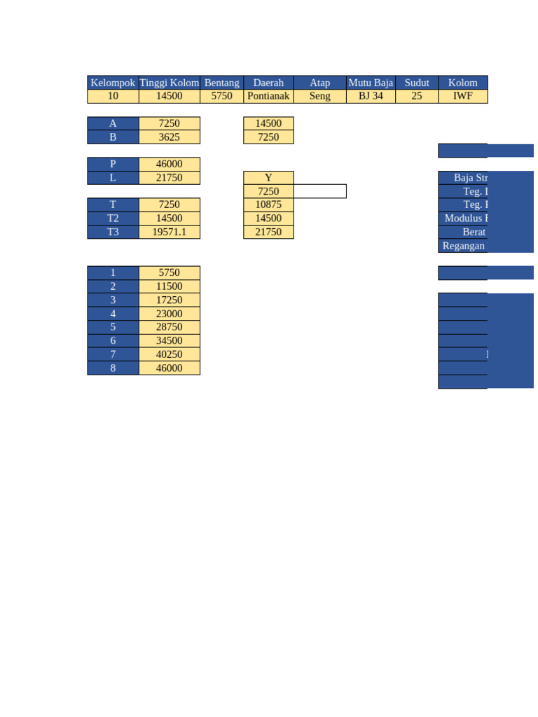nya  Perhitungan Excel Warehouse | PDF
