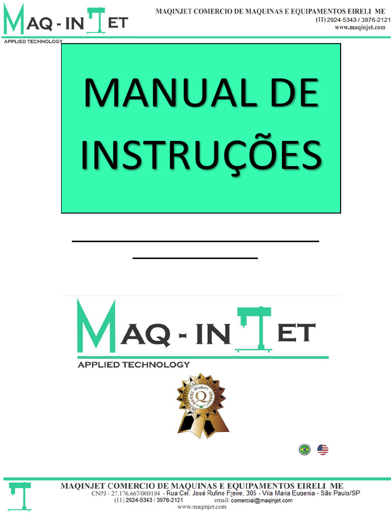 Manual da Máquina Injetora MAQ-INJET 4500P | PDF | Temperatura ...
