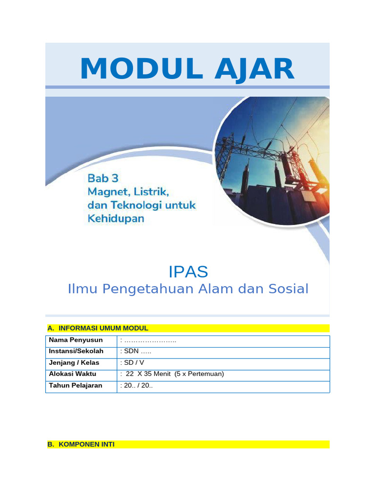 Modul Ajar IPAS Kelas 5 - BAB 3 | PDF