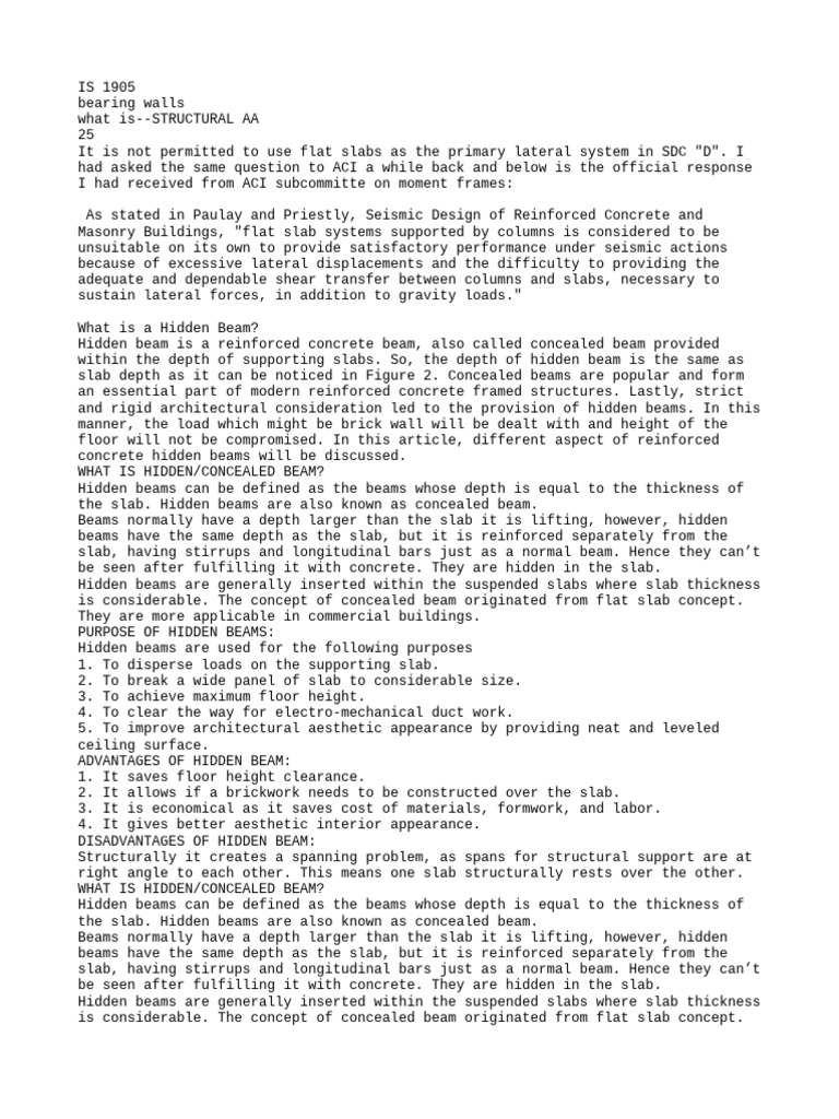Xa1 Structuralanalysis ABC | PDF | Beam (Structure) | Concrete