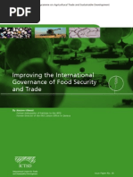 Download Improving the International Governance of Food Security and Trade by International Centre for Trade and Sustainable Development SN78525961 doc pdf