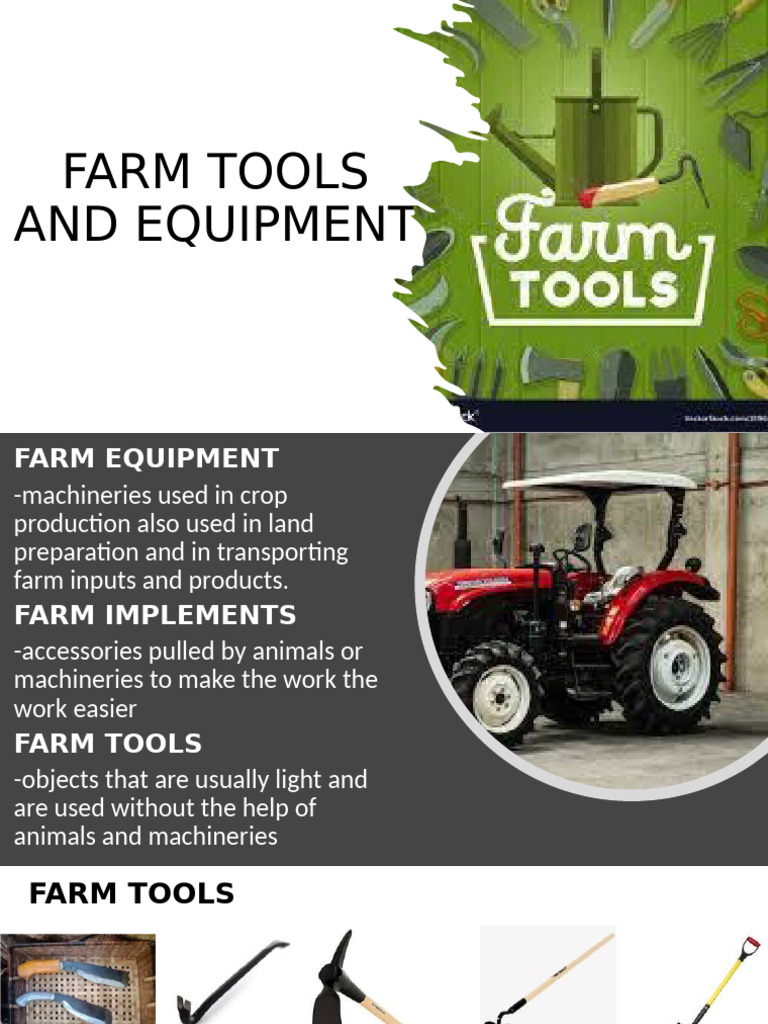 Farm Tools and Equipment | PDF | Home & Garden