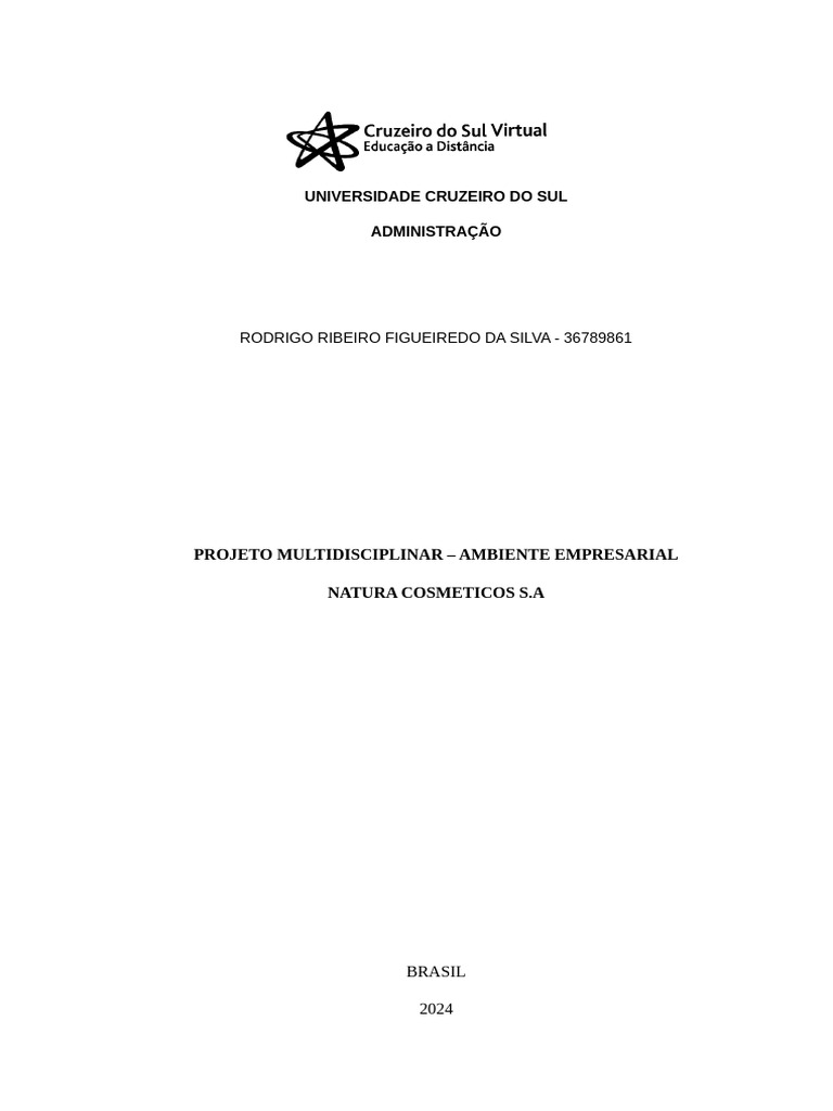 Template Modelo Projeto Multidisciplinar Ambiente Empresarial 