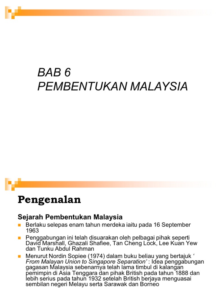 Bab 6 Pembentukan Malaysia (Dip)  PDF