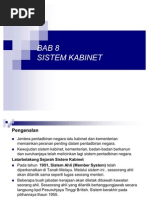 Bab 8 Sistem Kabinet