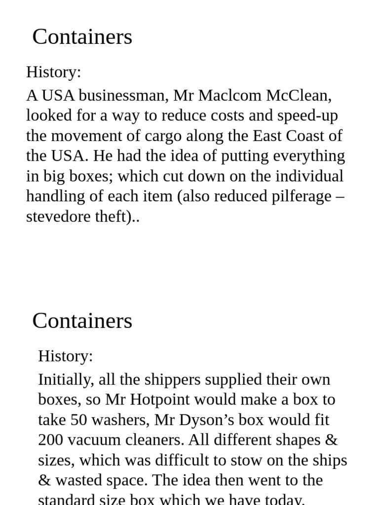 Containers Pdf Ships Cargo