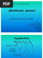 planificação semanal sobre o Natal - Pré-Escolar