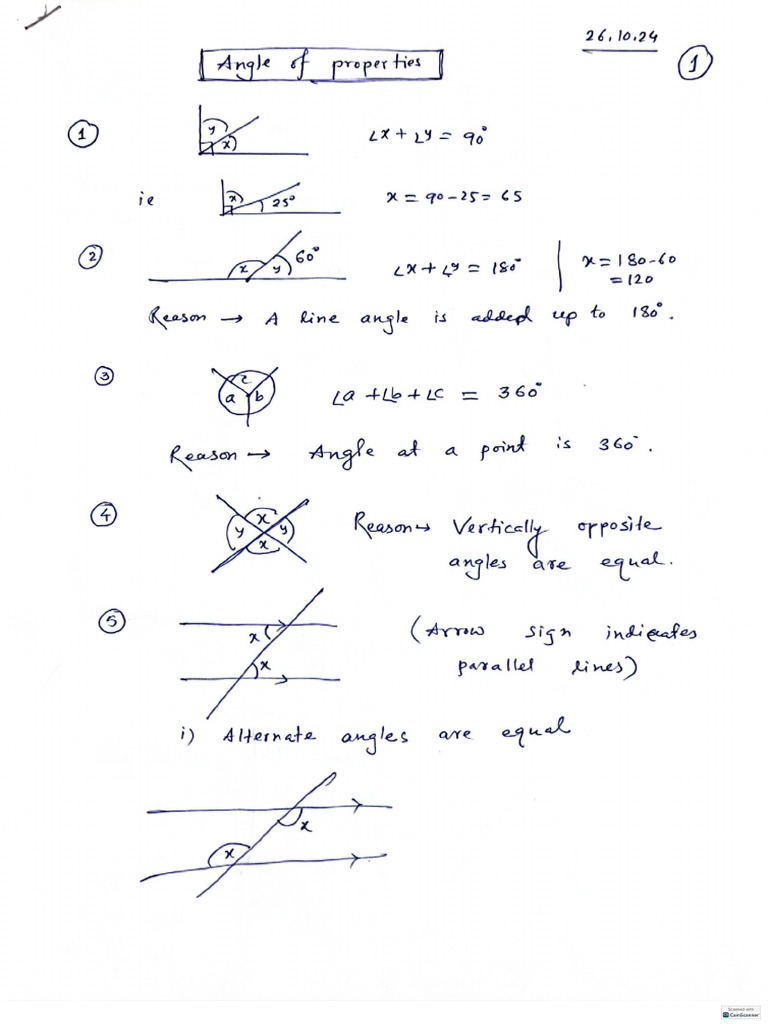 Math of Angles | PDF