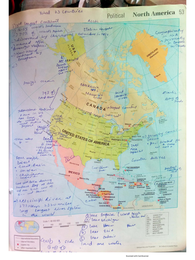 North America Political Map | PDF