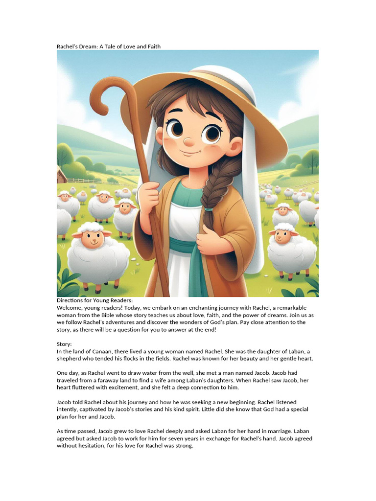 Rachel - S Dream - A Tale of Love and Faith | PDF | Rachel | Jacob