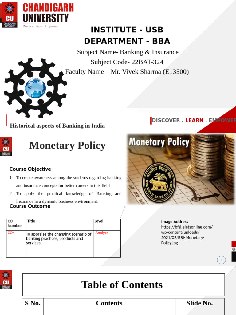 2.1.1 Monetary Policy | PDF | Monetary Policy | Reserve Bank Of India