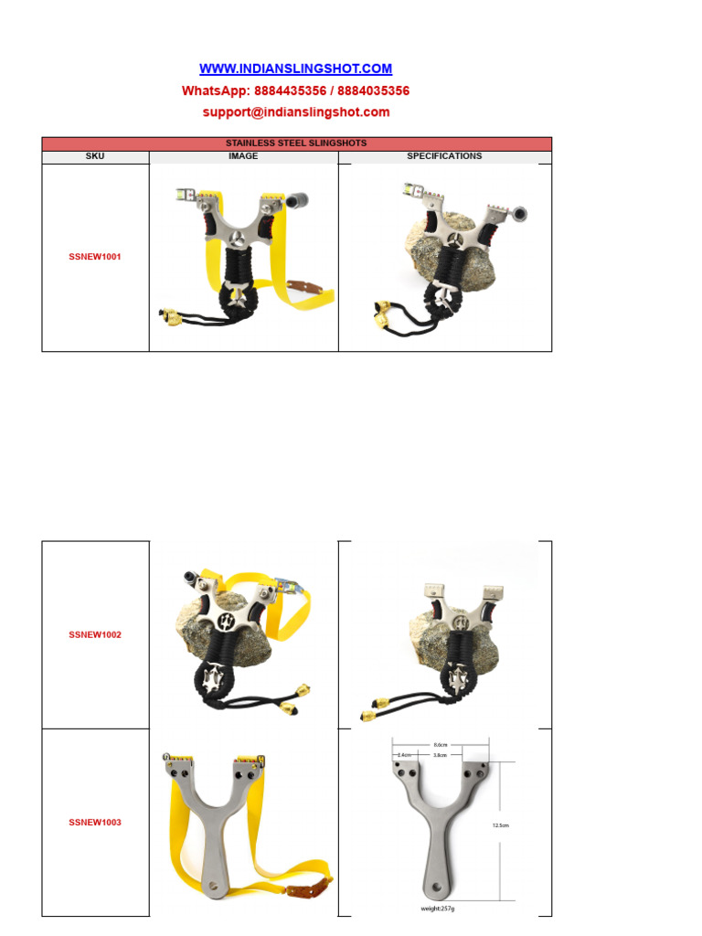 New Stainless Steel Slingshot | PDF