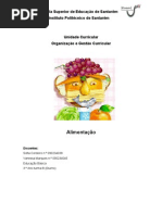 planificação semanal - alimentos - pré-escolar